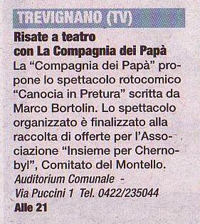 Corriere del Veneto 12/11/2011
