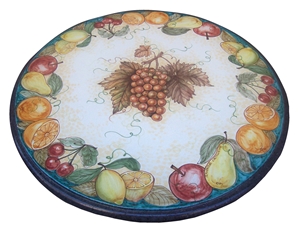 Tavolo in pietra lavica ceramizzata frutta 