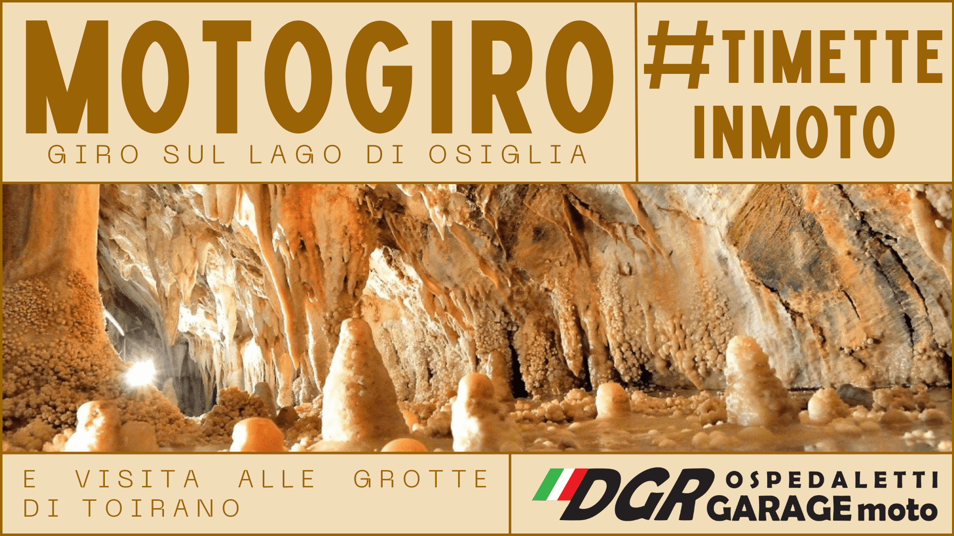 Motogiro DGR Garage grotte di Toirano