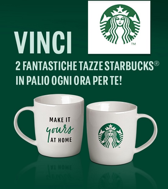 Vinci Ogni Ora 2 Tazze Starbucks “NESTLE' STARBUCKS”