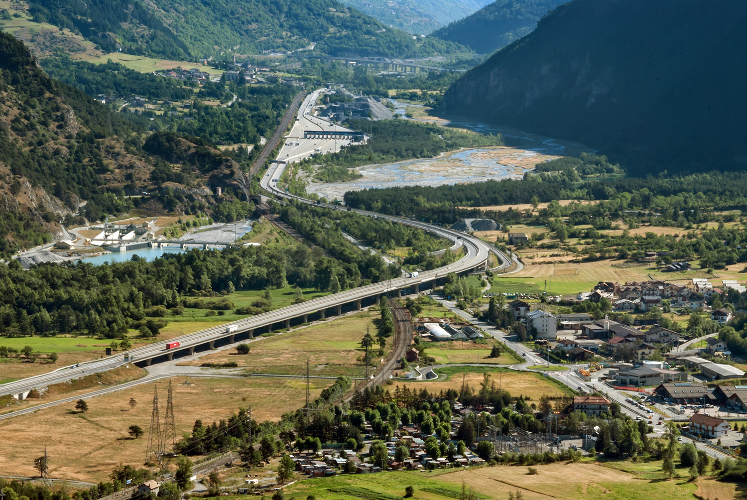 valle Susa, Piemonte. Susa valley, Piedmont