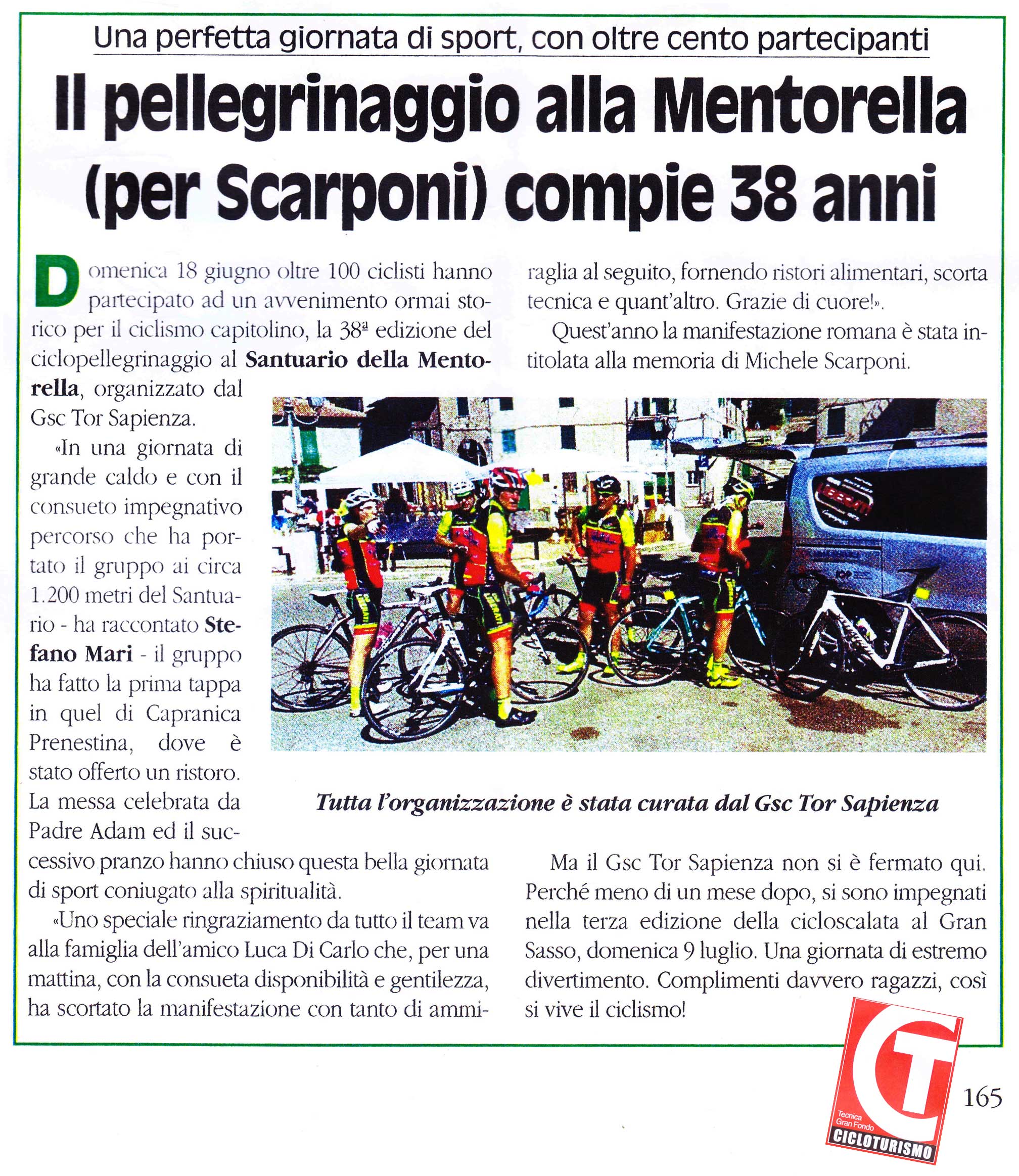 GSC Tor Sapienza, ClimaService impegnati nel pellegrinaggio alla Mentorella
