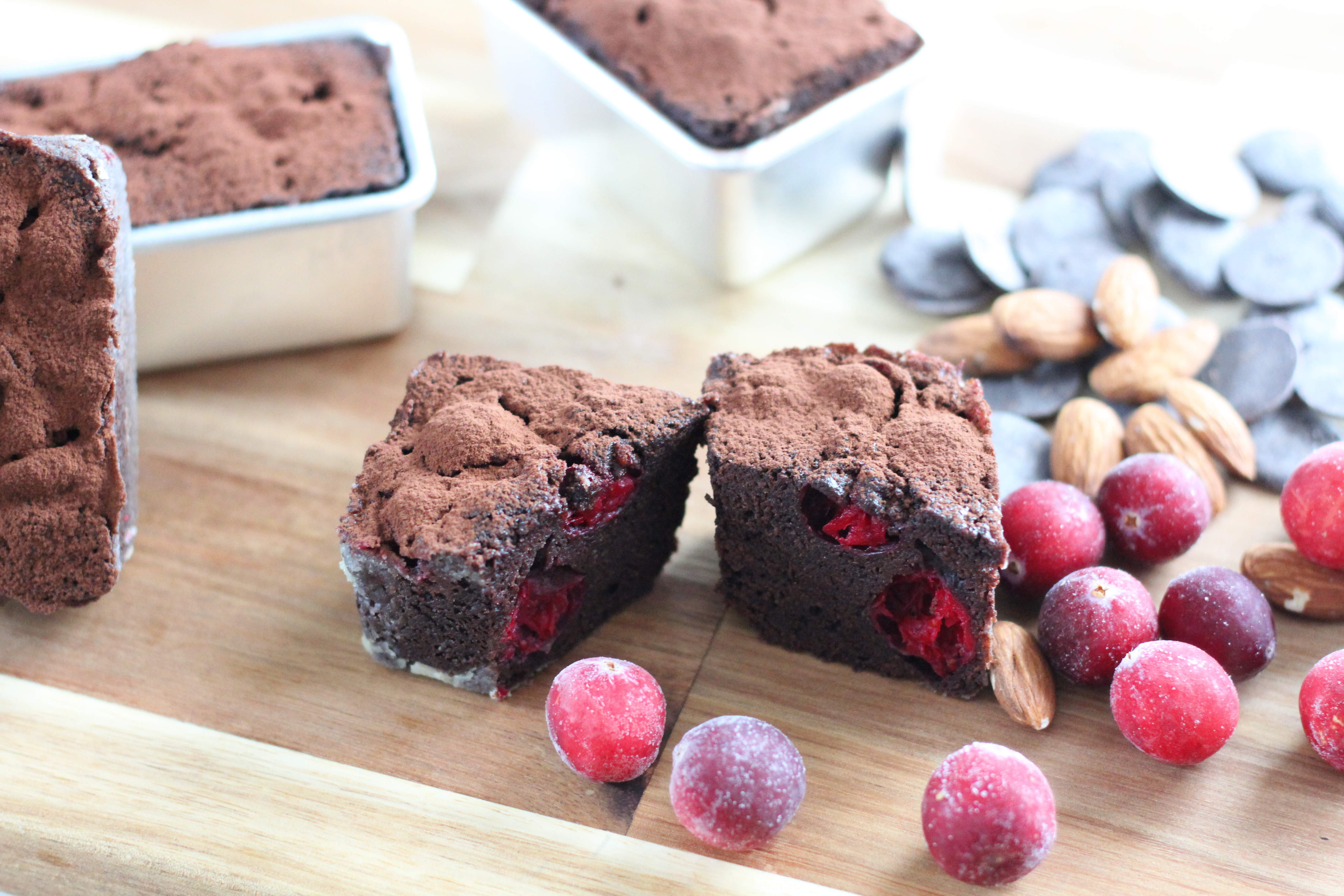 Mini plum cake cioccolato e cranberries