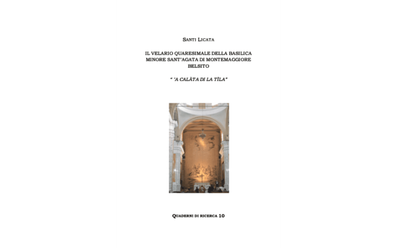 Il velario quaresimale della basilica minore Sant´Agata di Montemaggiore Belsito