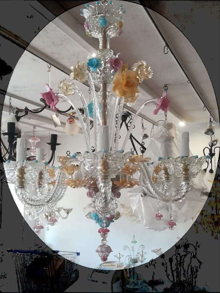 old Venetian chandelier restoration