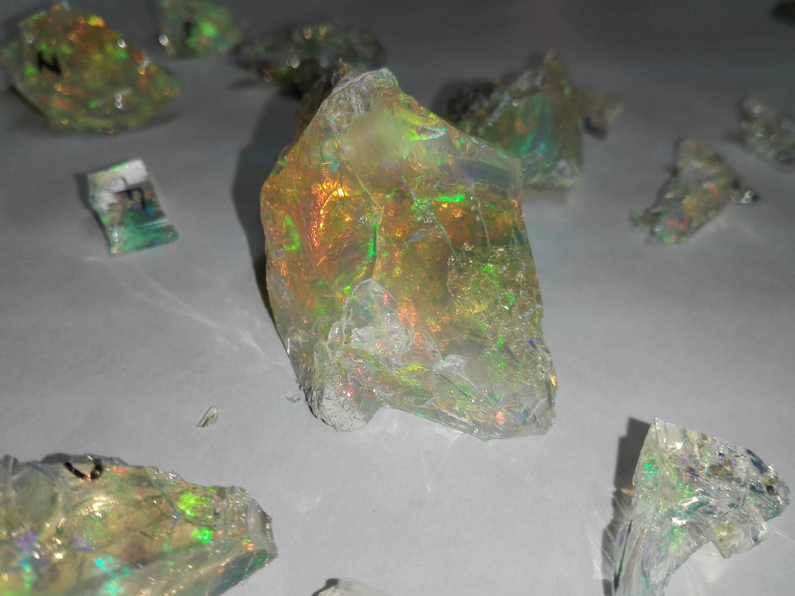 Lotto di grezzi di opale Etiopia differenti carature