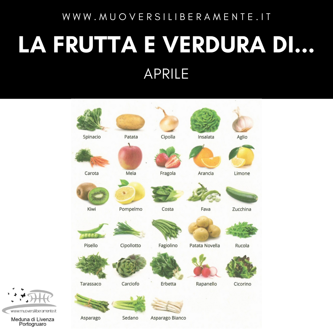Frutta e verdura di Aprile