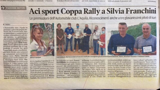 Coppa Rally Franchini Silvia Il centro