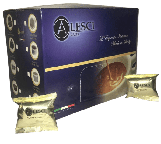300 capsule Alesci Caffè miscela oro compatibili Bialetti