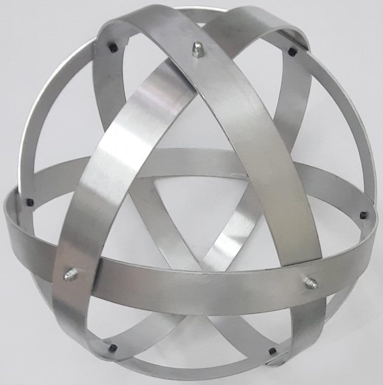 Genesa Crystal in Alluminio Naturale Lucidato, 25cm diametro con