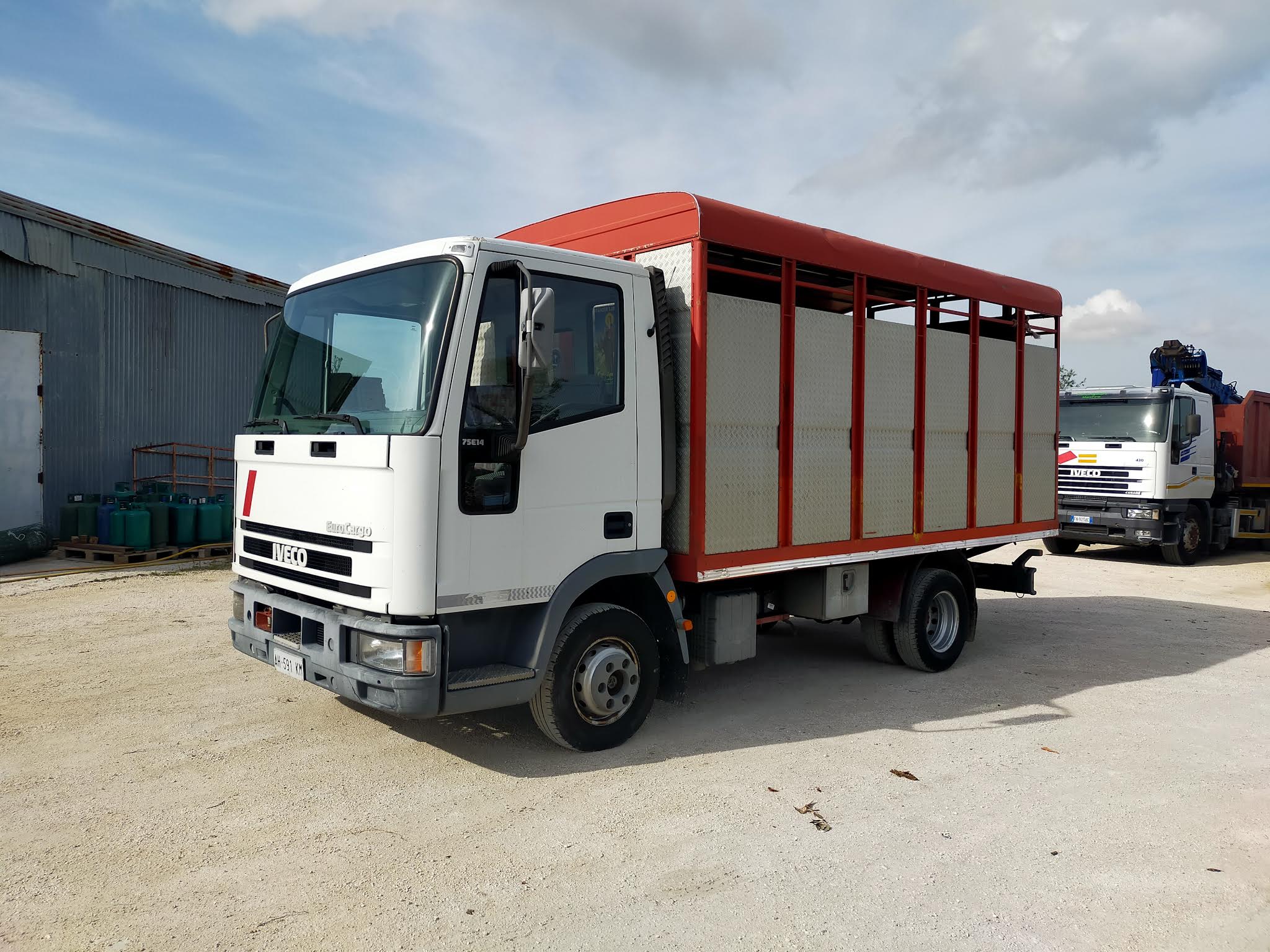 Camion Iveco 75E14 trasporto bestiame