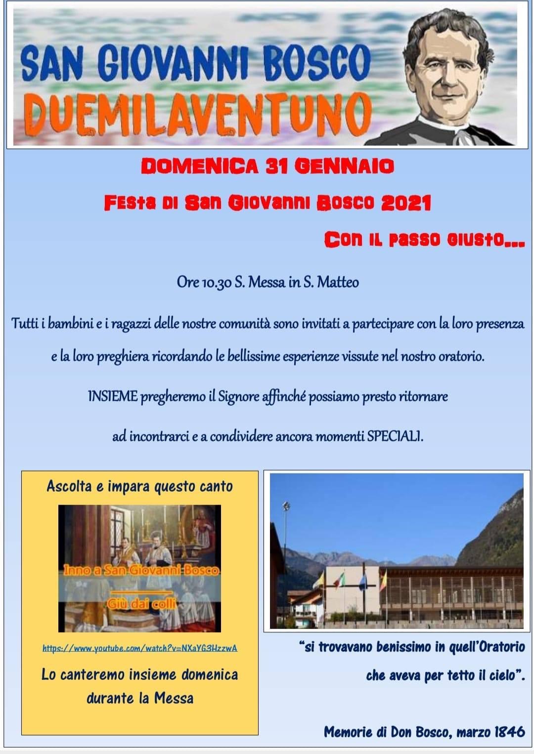 Festa di San Giovanni Bosco 2021
