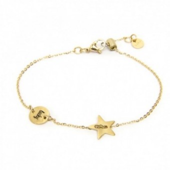 bracciale stella lucky - oro