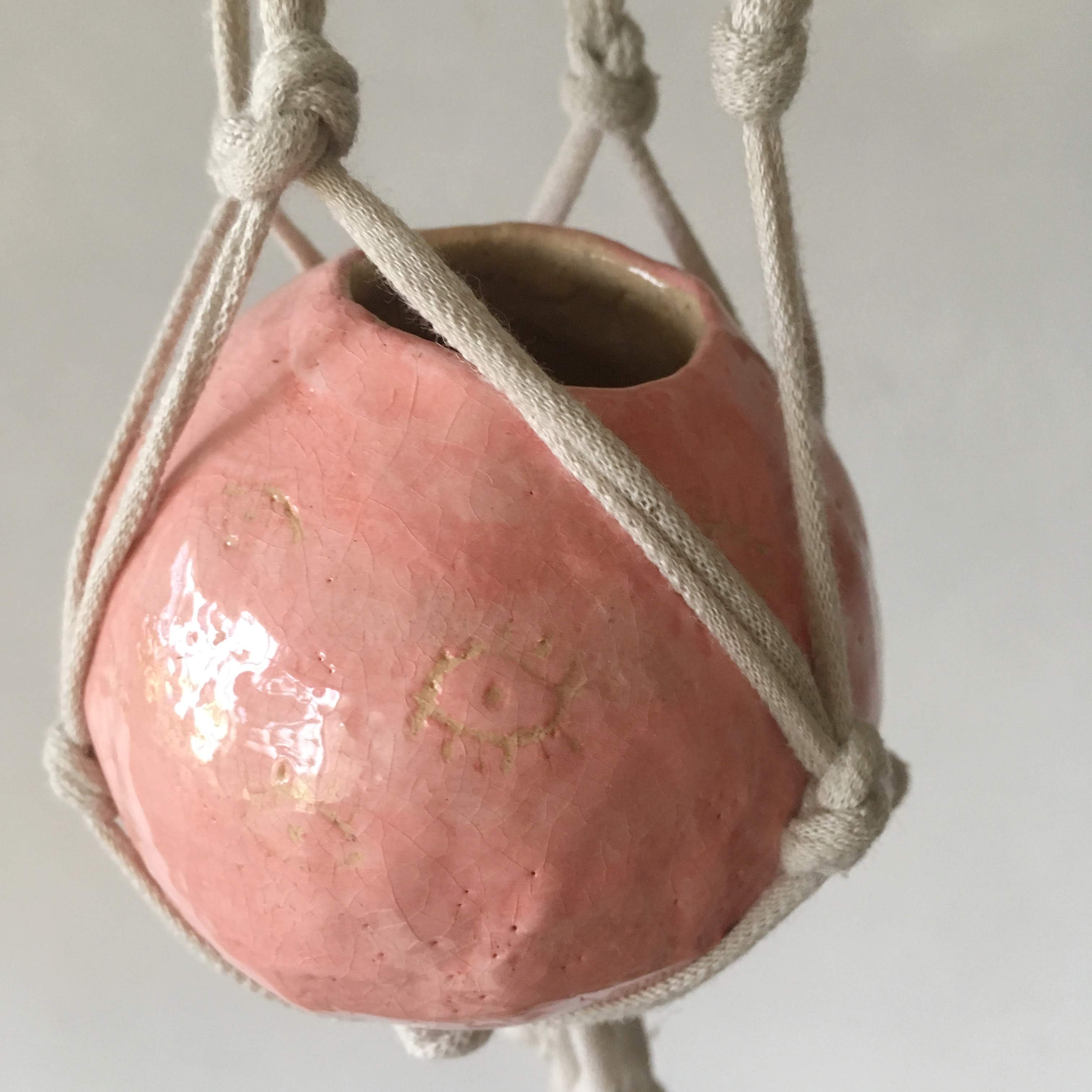 I see you- Small hanging vase