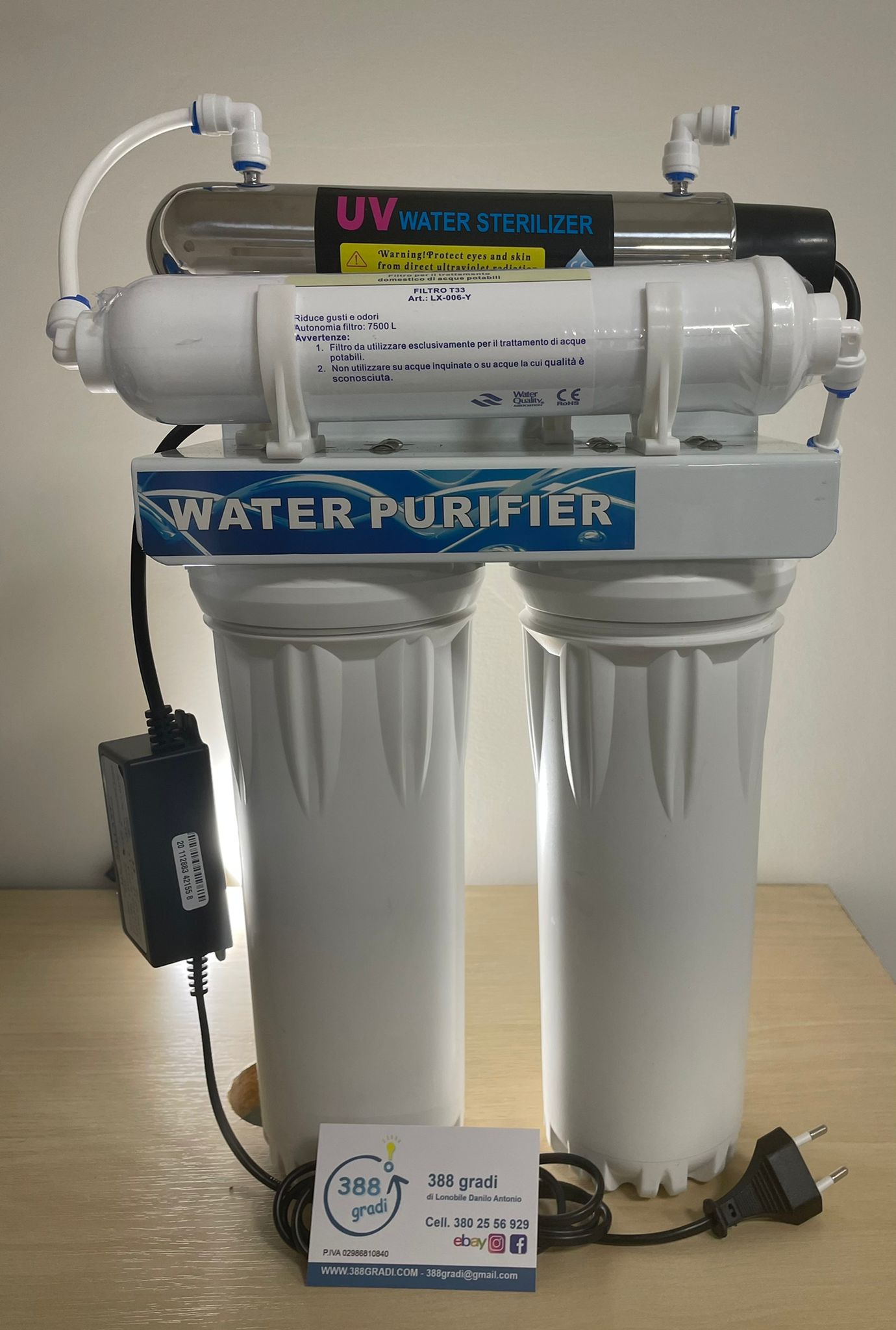 Depuratore acqua rubinetto potabile purificatore casa sterilizzatore  lampada UV