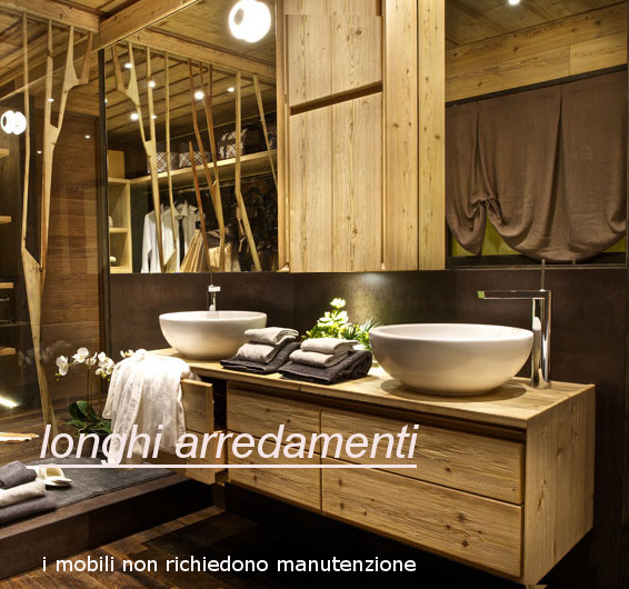 mobili bagno di produzione italiana con legno europei certificati. trattamento contro crepe