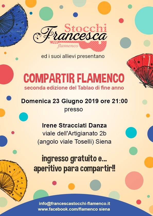 Siena 23 giugno 2019 tablao flamenco dal vivo