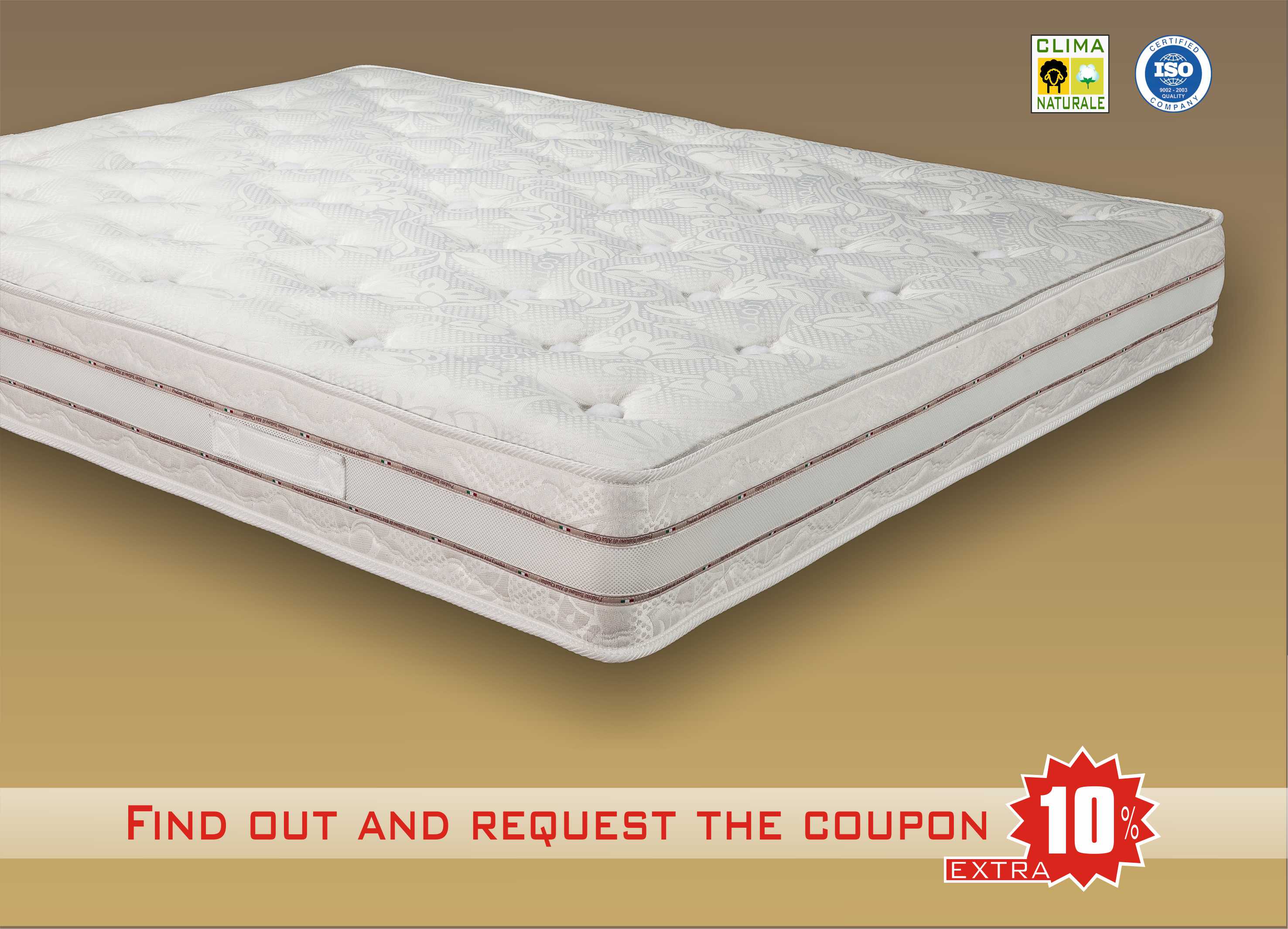 pontormo orthopedic spring mattress with wool and cotton