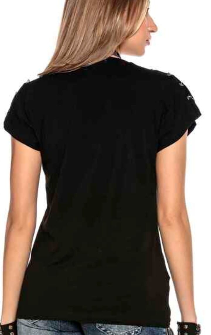 T-shirt con strass