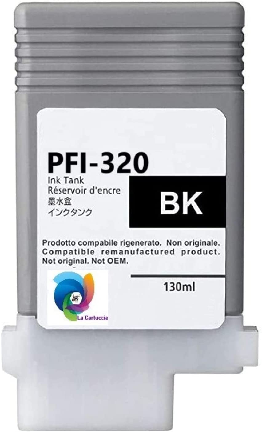 Cartuccia compatibile Canon PFI320BK adatto per IPF TM200 Inchiostro nero 2890C001 300ml