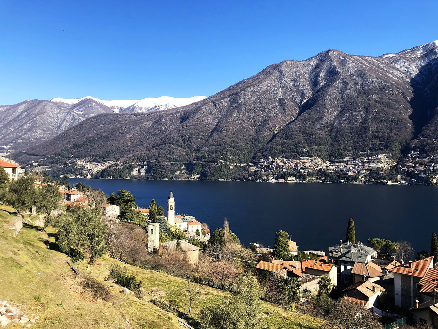 Lake Como view Laglio village cycling holidays