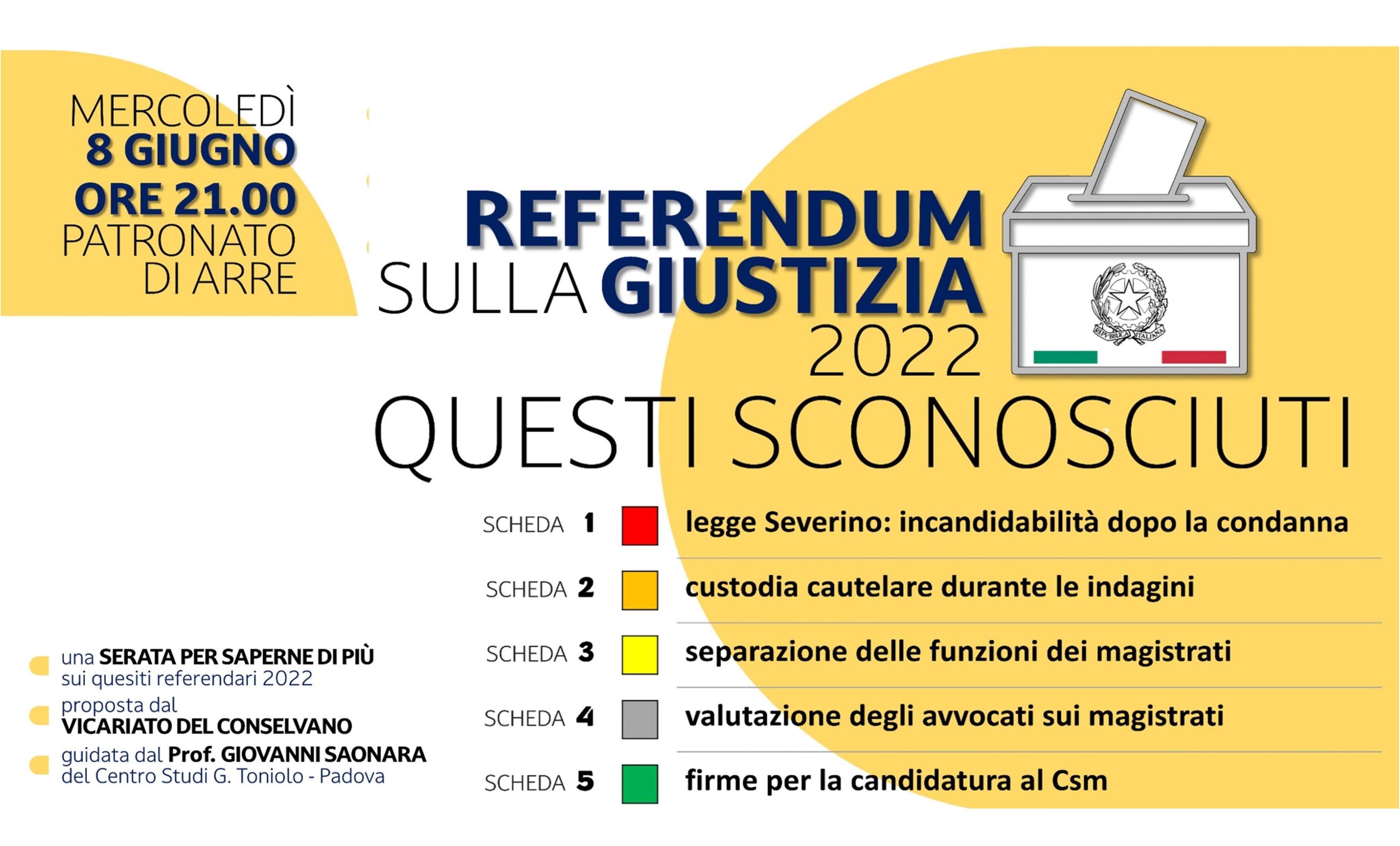 serata Referendum 2022: prof. Giovanni Saonara