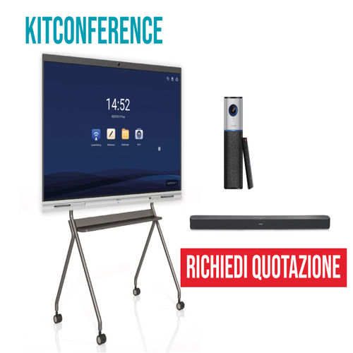 MON 65 TOUCH 20TOCCHI KIT WEBCAM CARRELLO KITCONFERENZE SOUNDBAR JBL