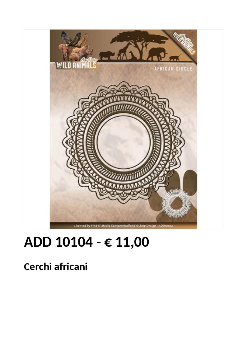 Fustelle cornici piccole - ADD10104 Piccoli cerchi africani
