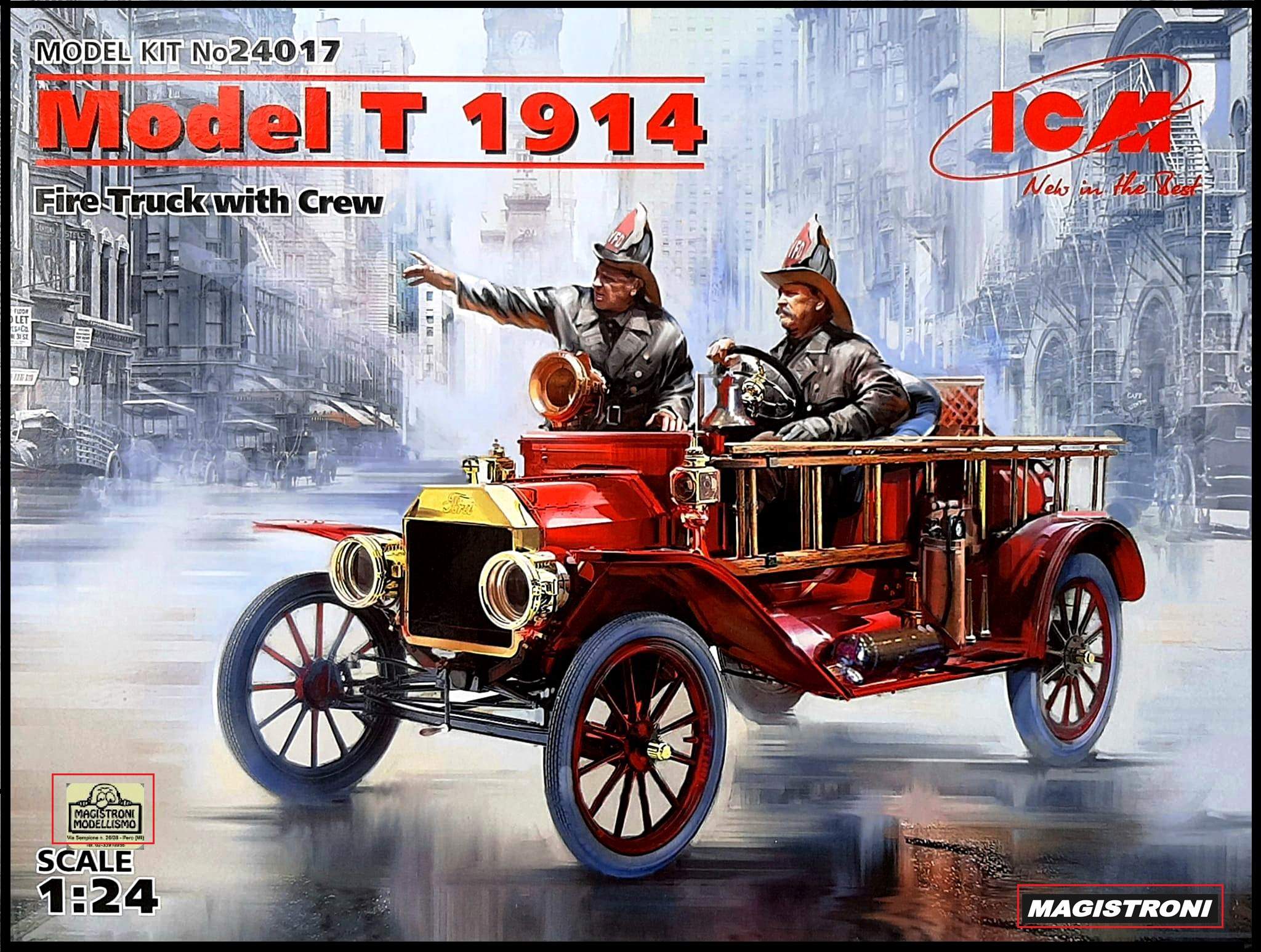 MODEL T 1914 Fire Truck with Crew