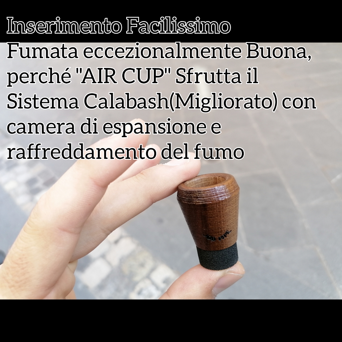Job Pipe Air Cup "Imbuia" (Note di Pepe)    Size "L o S"