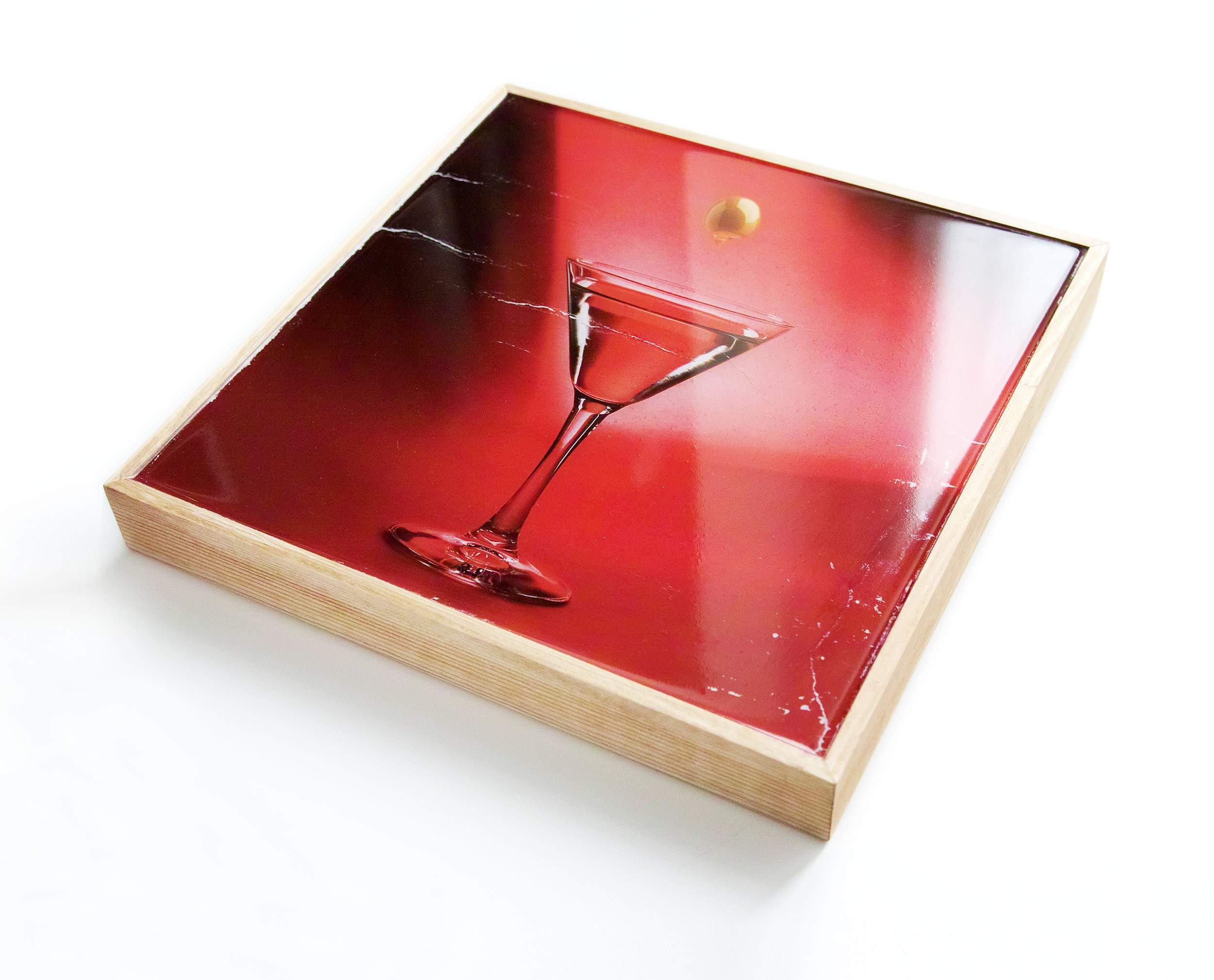 Stampa fotografica su tavola di legno rifinita con resina epossidica