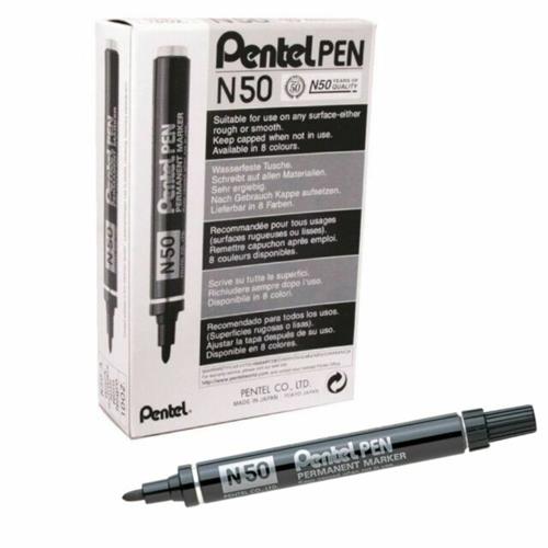 PENTEL PEN N50 MARCATORE PERMANENTE NERO