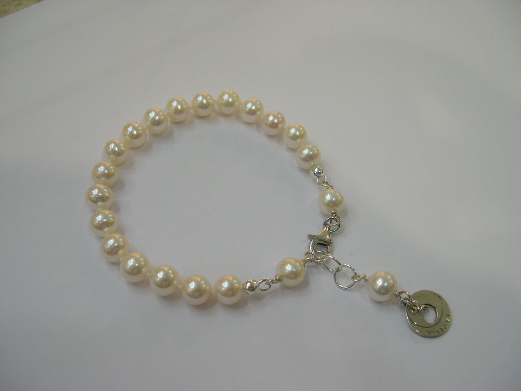 Bracciale perle e argento