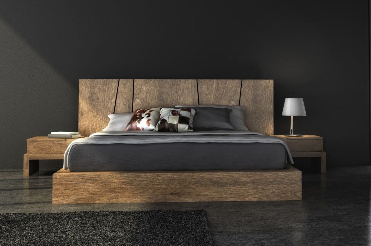 letto contenitore inclinart in legno massello realizzabile su misura e tinte a scelta