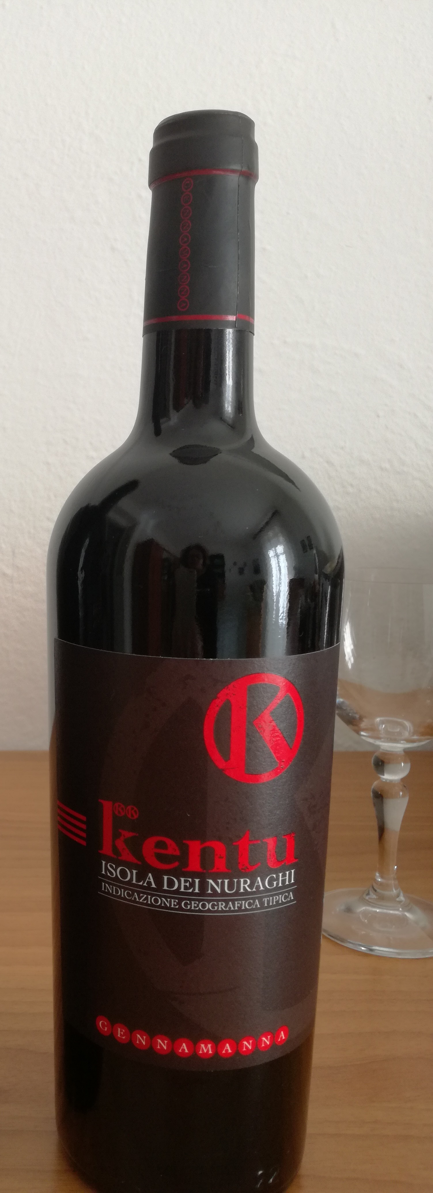 Gennamanna - Kentu Vino rosso superiore - Kentu superior red wine