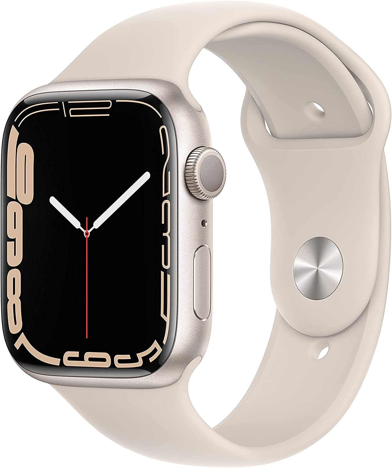 Apple Watch Series 7 (GPS) Cassa 45 mm in alluminio color galassia con Cinturino Sport color galassia - Regular emporio mp3