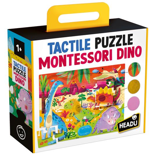 HEADU TACTILE PUZZLE MONTESSORI DINO