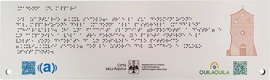 in quadricromia, Braille, immagini a rilievo tattile, Qr Code