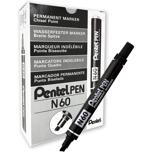 PENTEL PEN N60 MARCATORE PERMANENTE NERO