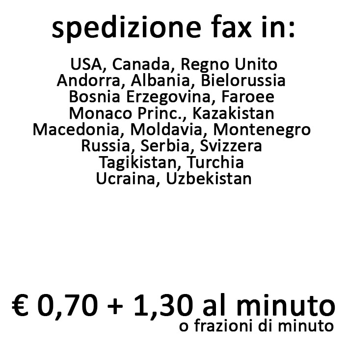 spedizione fax