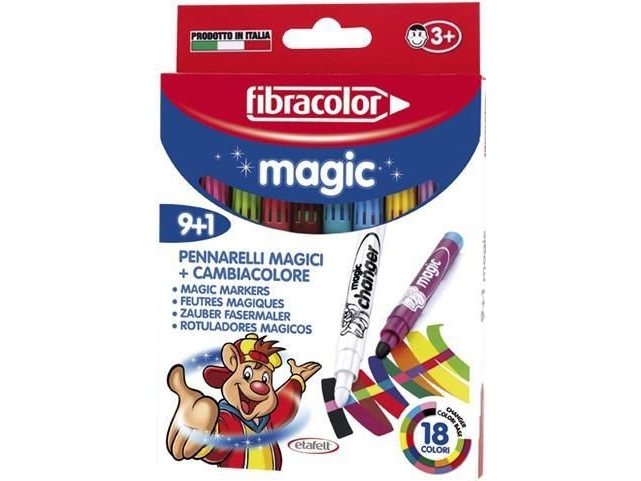 FIBRACOLOR MAGIC 9+1 PENNARELLI MAGICI CAMBIACOLORE