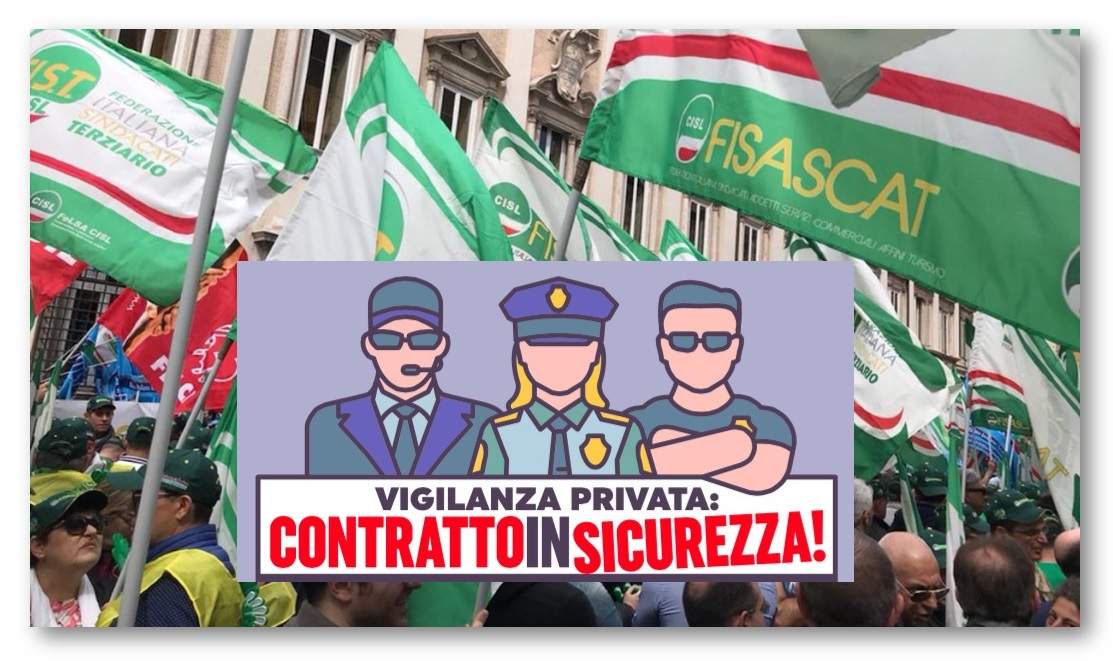 Fisascat Verona. Grande la partecipazione a Roma per chiedere il rinnovo del contratto vigilanza privata scaduto nel 2015