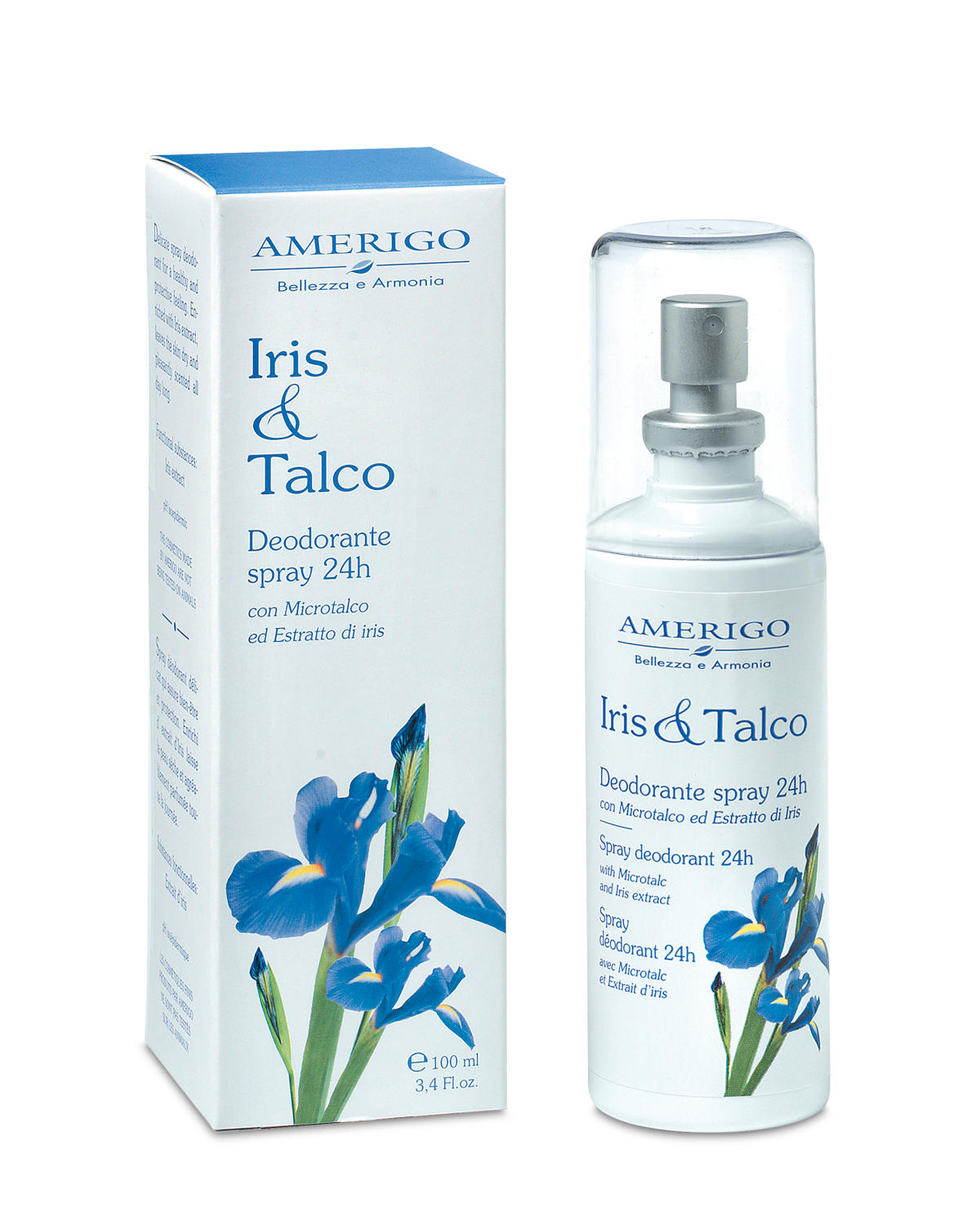 Deodorante Spray 24 h Iris e Talco Amerigo