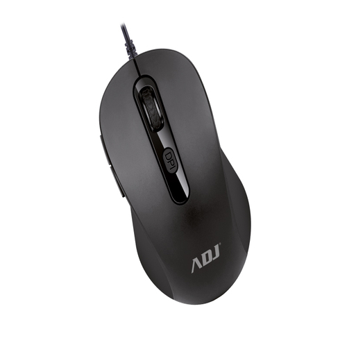 MOUSE USB OTTICO 6D EVO PURE BK 1000 DPI 6 TASTI PLUG&PLAY ADJ