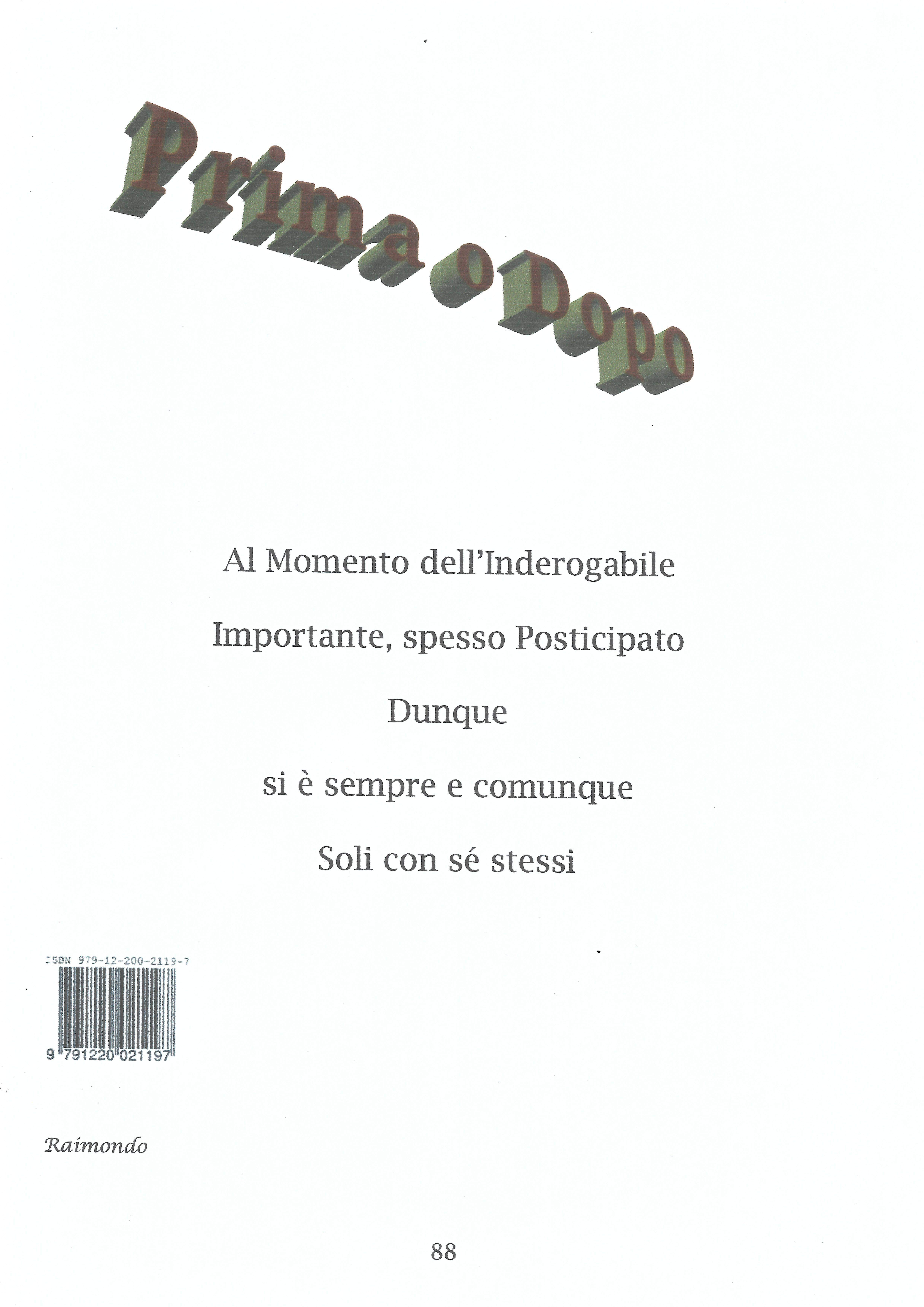 Poesia da: Poesie nel Tempo Raimondo Giorgini