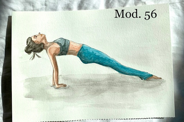 MyArt - Watercolors prints - 15x21 cm - color - "Yoga" series - (mod. 51-60)