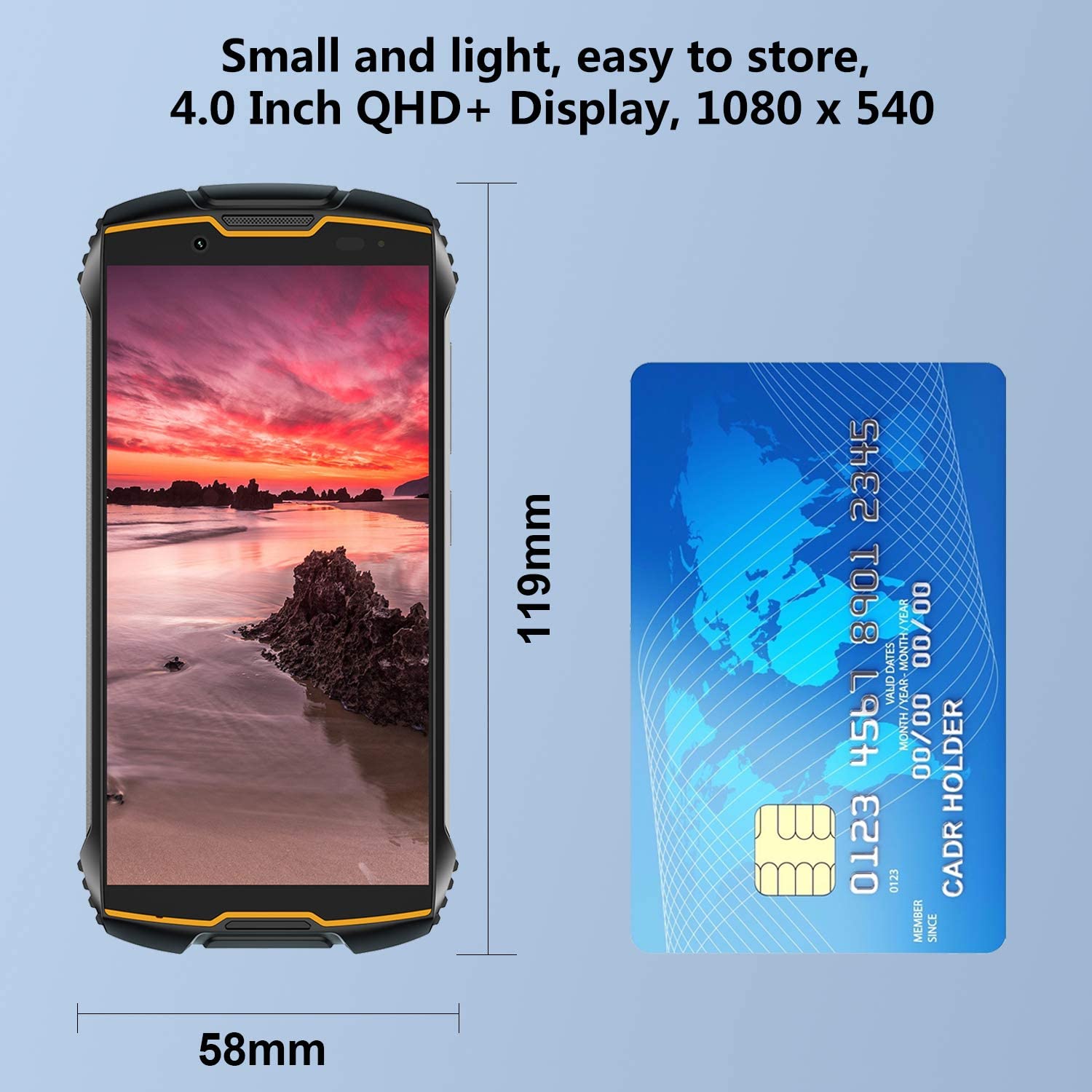 CUBOT KingKong Mini 2 Rugged Smartphone 4 Pollici QHD+ 3GB RAM / 32GB