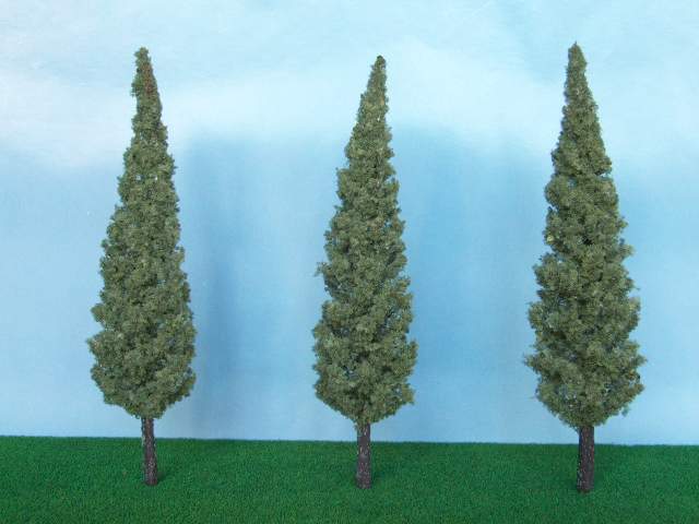 Alberi di Cipressi per modellismo scala HO 1:87 cm 7 pz.3 Krea