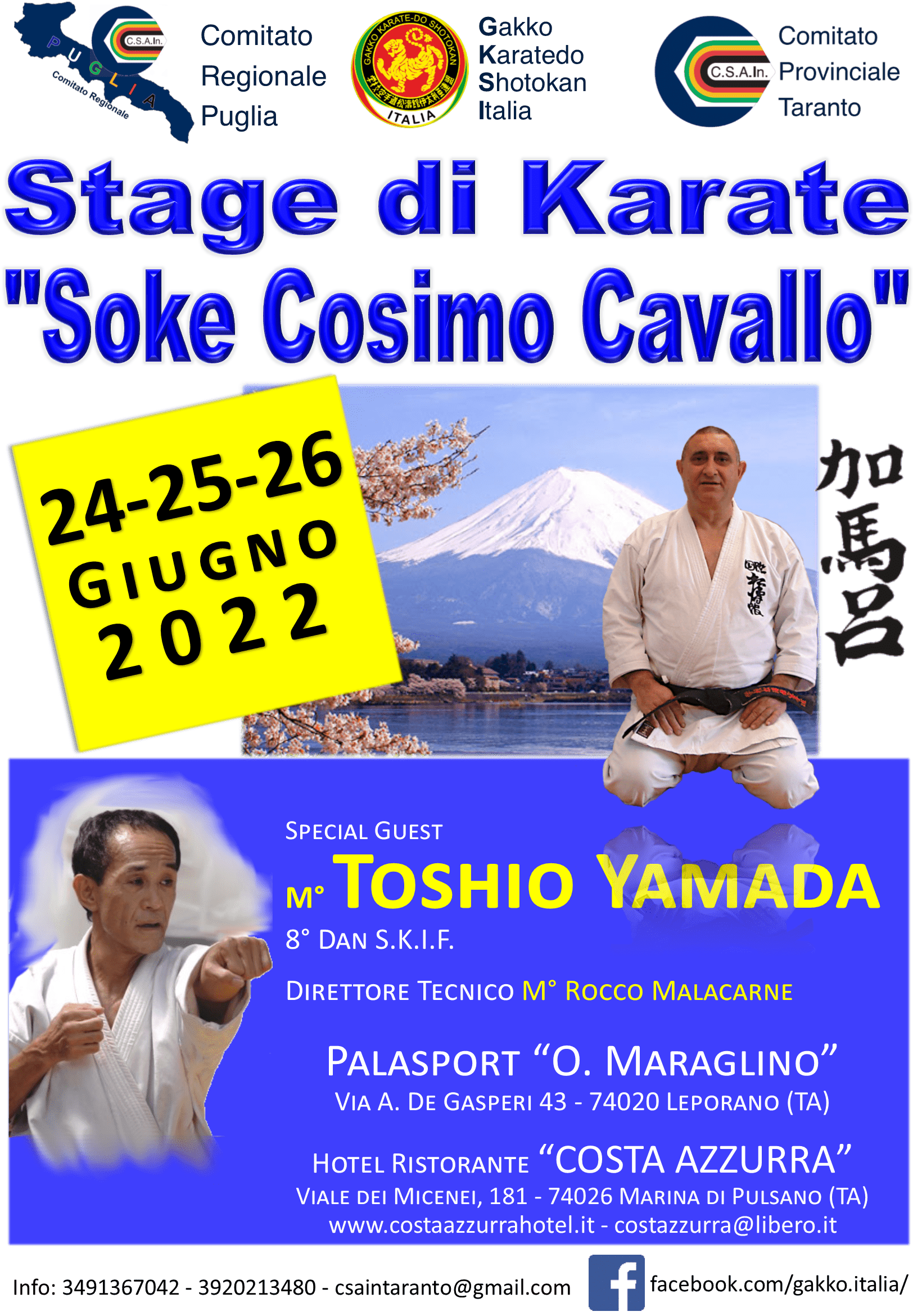 Stage Karate Soke Cosimo Cavallo