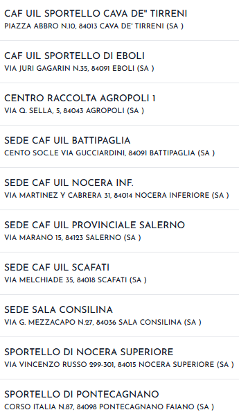 Sedi CAF UIL Salerno 2022png